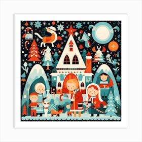 Christmas Village 20 Art Print