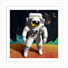 Astronaut In Space 1 Art Print