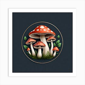 Mushroom Illustration Art Print