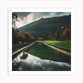 Reflection In A Lake 4 Art Print