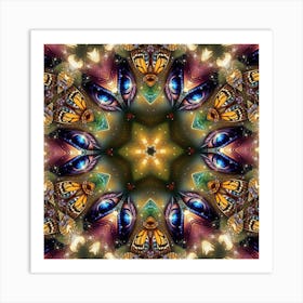 Butterfly Mandala 4 Art Print