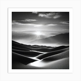 Sunset In The Desert 27 Art Print