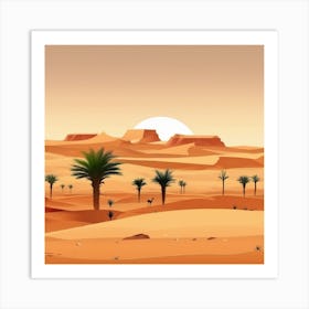 Desert Landscape 46 Art Print