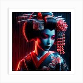 Japan Geisha Visual 128 Art Print