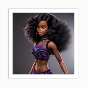 Melanin Barbie Art Print