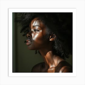 Afro Hair Art Print