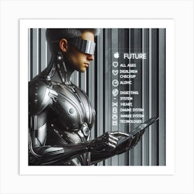 Futuristic Man 50 Art Print