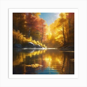 Autumn In The Woods 10 Art Print