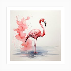 Pink Flamingo 1 Art Print