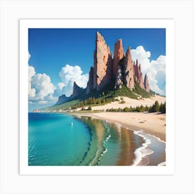 Sicily Beach Art Print