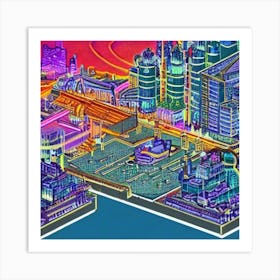 London Cityscape Art Print