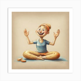 Yoga Girl 2 Art Print