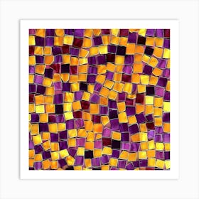 Mosaic Tile Background Art Print