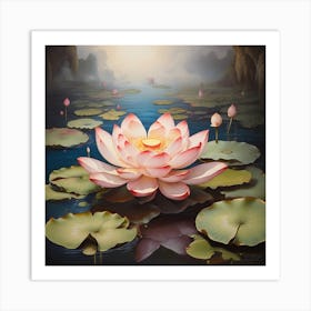 Lotus Flower 1 Art Print