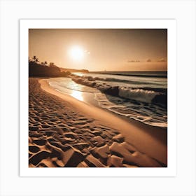 Sunset On The Beach 713 Art Print