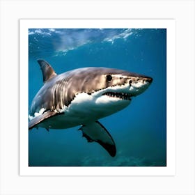 Great White Shark Art Print