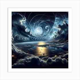 Universe In The Clouds Art Print