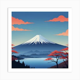 Japanese Mountains Art Print