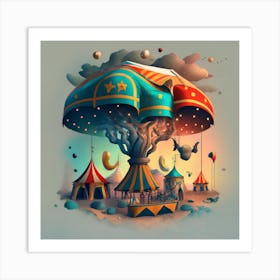 Circus Tent Art Print