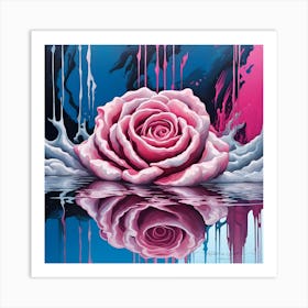 Pink Rose Art Print