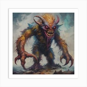 Color monster Art Print