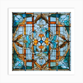 Stained Glass Window Art Print