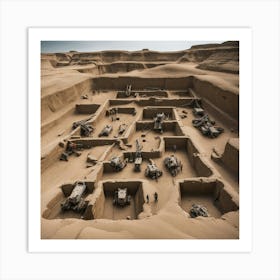 Ancient Ruins In The Desert Art Print