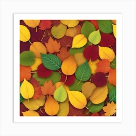 Autumn Leaves Art Print