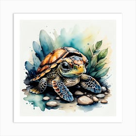 Baby Turtle Art Print