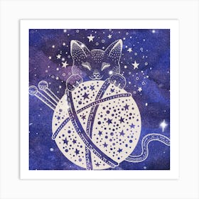 Galaxy Kitty Art Print (2) Art Print