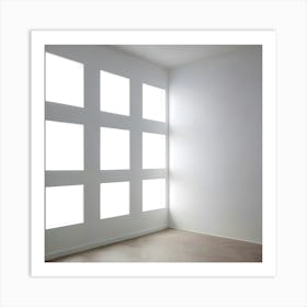 Empty Room With Windows 3 Art Print