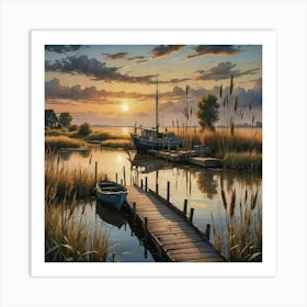 the old jetty Art Print