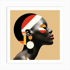 Bauhaus Kenyan Woman 04 Art Print