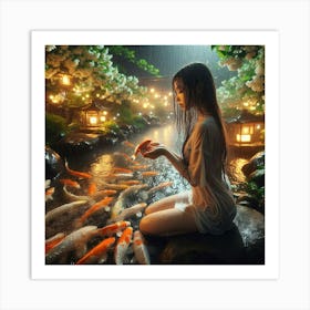 Koi Pond 6 Art Print