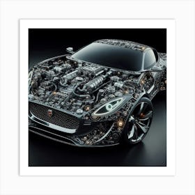 Jaguar F-Type Art Print