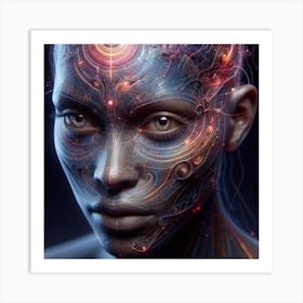 Futuristic Woman 1 Art Print