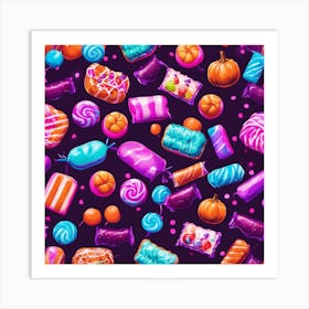 Candy Seamless Pattern 2 Art Print