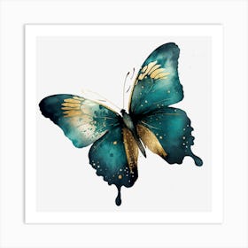 Blue Butterfly Art Print