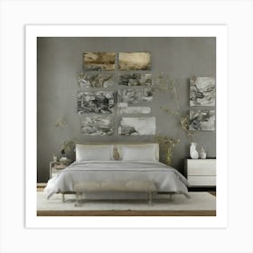 Abstract Bedroom Art Print