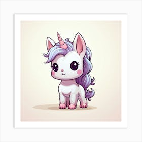 Cute Unicorn 65 Art Print