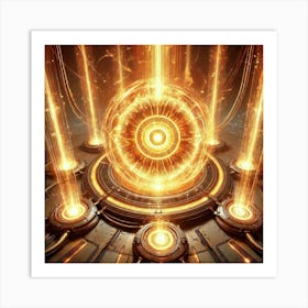 Phoenix Core Reactor Regenerative Pulse Art Print