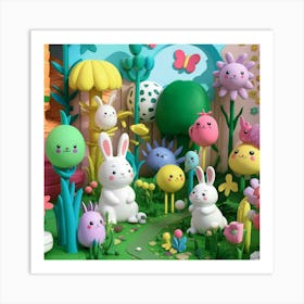 Easter Bunny Art Print