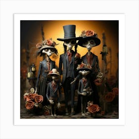 Day Of The Dead Family Art Print