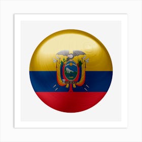 Ecuador Flag Ecuadorian Country Art Print