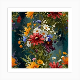 Floral Pattern Art Print