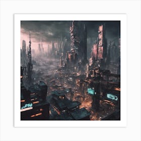 Futuristic City 5 Art Print