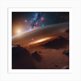 Galaxy view Art Print