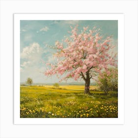 Blossoming Cherry Tree Affiche