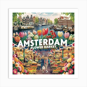 Amsterdam Flower Market 3 Art Print