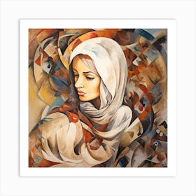 Portrait of a woman 5 Art Print